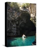 Melisani Lake in Cave Where Roof Collapsed in an Earthquake, Kefalonia, Ionian Islands, Greece-R H Productions-Stretched Canvas