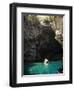 Melisani Lake in Cave Where Roof Collapsed in an Earthquake, Kefalonia, Ionian Islands, Greece-R H Productions-Framed Photographic Print