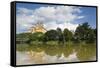 Melk Abbey Reflected in the River Danube, Wachau, Lower Austria, Austria, Europe-Doug Pearson-Framed Stretched Canvas