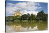 Melk Abbey Reflected in the River Danube, Wachau, Lower Austria, Austria, Europe-Doug Pearson-Stretched Canvas