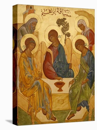 Melkite Icon of Abraham's Trinity, Nazareth, Galilee, Israel, Middle East-Godong-Stretched Canvas