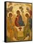 Melkite Icon of Abraham's Trinity, Nazareth, Galilee, Israel, Middle East-Godong-Framed Stretched Canvas