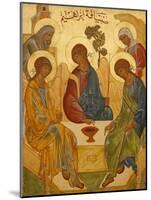 Melkite Icon of Abraham's Trinity, Nazareth, Galilee, Israel, Middle East-Godong-Mounted Photographic Print