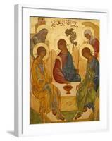 Melkite Icon of Abraham's Trinity, Nazareth, Galilee, Israel, Middle East-Godong-Framed Photographic Print