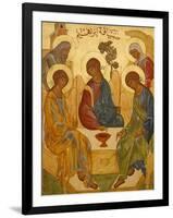 Melkite Icon of Abraham's Trinity, Nazareth, Galilee, Israel, Middle East-Godong-Framed Photographic Print