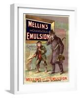 Mellin's Emulsion Coughs, Colds and Flu Medicine, UK, 1890-null-Framed Giclee Print