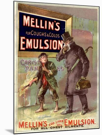 Mellin's Emulsion Coughs, Colds and Flu Medicine, UK, 1890-null-Mounted Giclee Print