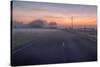 Mellow Morning Road, Central California-null-Stretched Canvas