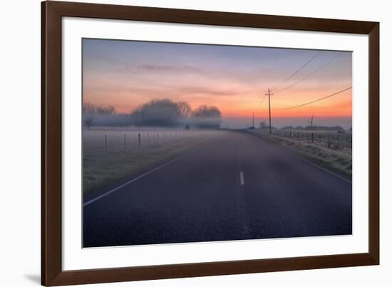 Mellow Morning Road, Central California-null-Framed Photographic Print