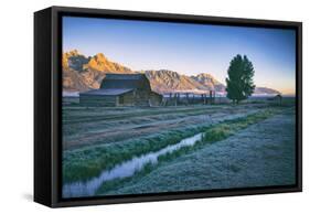 Mellow Summer Morning at Mormon Row, Grand Teton Wyoming-Vincent James-Framed Stretched Canvas