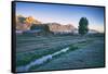 Mellow Summer Morning at Mormon Row, Grand Teton Wyoming-Vincent James-Framed Stretched Canvas