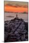 Mellow Sunset at Coit Tower, San Francisco California-Vincent James-Mounted Photographic Print