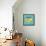 Mellow Yellow IV Turquoise-Farida Zaman-Framed Stretched Canvas displayed on a wall