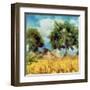 Mellow Yellow Landscape I-Alonzo Saunders-Framed Art Print