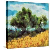 Mellow Yellow Landscape II-Alonzo Saunders-Stretched Canvas