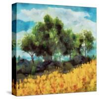 Mellow Yellow Landscape II-Alonzo Saunders-Stretched Canvas