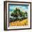 Mellow Yellow Landscape II-Alonzo Saunders-Framed Art Print