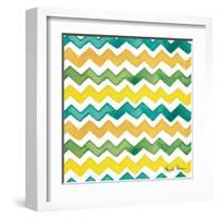 Mellow Yellow Step 04A-Farida Zaman-Framed Art Print