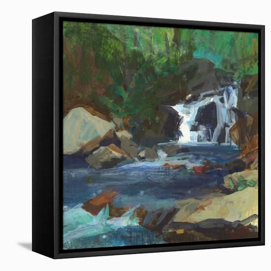 Melody of the Falls-Angela Saxon-Framed Stretched Canvas