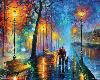 MELODY OF THE NIGHT-Leonid Afremov-Lamina Framed Poster