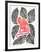 Melon Black Monkeys-Cat Coquillette-Framed Art Print