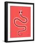 Melon Snake Skeleton-Cat Coquillette-Framed Giclee Print