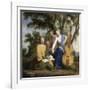 Melpomène, Erato et Polymnie-Eustache Le Sueur-Framed Giclee Print