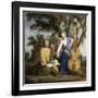 Melpomène, Erato et Polymnie-Eustache Le Sueur-Framed Giclee Print