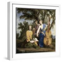 Melpomène, Erato et Polymnie-Eustache Le Sueur-Framed Giclee Print