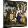 Melpomène, Erato et Polymnie-Eustache Le Sueur-Mounted Giclee Print