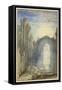 Melrose Abbey, 1822 (W/C on Paper)-Joseph Mallord William Turner-Framed Stretched Canvas