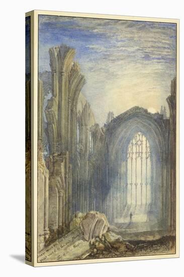 Melrose Abbey, 1822 (W/C on Paper)-Joseph Mallord William Turner-Stretched Canvas