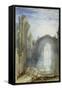 Melrose Abbey: an Illustration to Sir Walter Scott's 'The Lay of the Last Minstrel'-J. M. W. Turner-Framed Stretched Canvas
