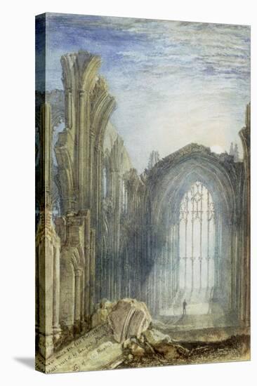 Melrose Abbey: an Illustration to Sir Walter Scott's 'The Lay of the Last Minstrel'-J. M. W. Turner-Stretched Canvas