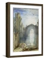 Melrose Abbey: an Illustration to Sir Walter Scott's 'The Lay of the Last Minstrel'-J. M. W. Turner-Framed Giclee Print