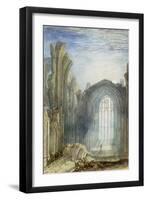 Melrose Abbey: an Illustration to Sir Walter Scott's 'The Lay of the Last Minstrel'-J. M. W. Turner-Framed Giclee Print