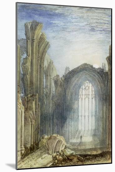 Melrose Abbey: an Illustration to Sir Walter Scott's 'The Lay of the Last Minstrel'-J. M. W. Turner-Mounted Giclee Print