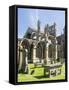 Melrose Abbey in the Scottish Borders.-Martin Zwick-Framed Stretched Canvas