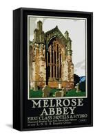 Melrose Abbey Poster-Frank Newbould-Framed Stretched Canvas