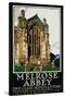 Melrose Abbey Poster-Frank Newbould-Stretched Canvas