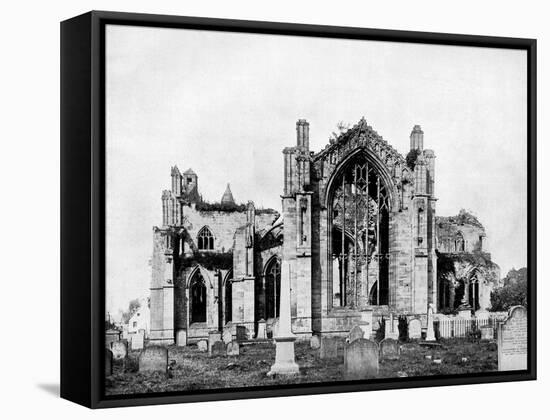Melrose Abbey, Scotland, 1893-John L Stoddard-Framed Stretched Canvas