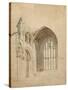 Melrose Abbey: the East Window, c.1770-Thomas Girtin-Stretched Canvas