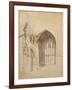 Melrose Abbey: the East Window, c.1770-Thomas Girtin-Framed Giclee Print