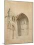 Melrose Abbey: the East Window, c.1770-Thomas Girtin-Mounted Giclee Print