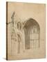 Melrose Abbey: the East Window, c.1770-Thomas Girtin-Stretched Canvas