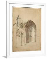 Melrose Abbey: the East Window, C.1770S-Thomas Girtin-Framed Giclee Print
