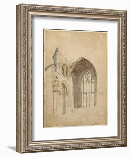 Melrose Abbey: the East Window, C.1770S-Thomas Girtin-Framed Giclee Print