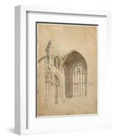 Melrose Abbey: the East Window, C.1770S-Thomas Girtin-Framed Giclee Print