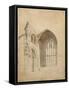 Melrose Abbey: the East Window, C.1770S-Thomas Girtin-Framed Stretched Canvas