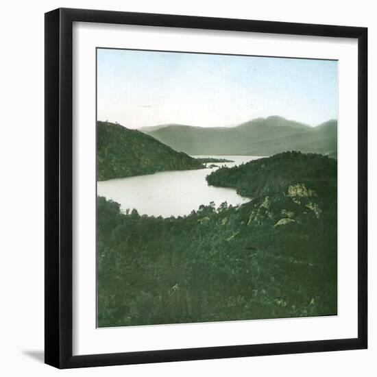 Melrose (Scotland) Panorama of Lake Katrine-Leon, Levy et Fils-Framed Photographic Print